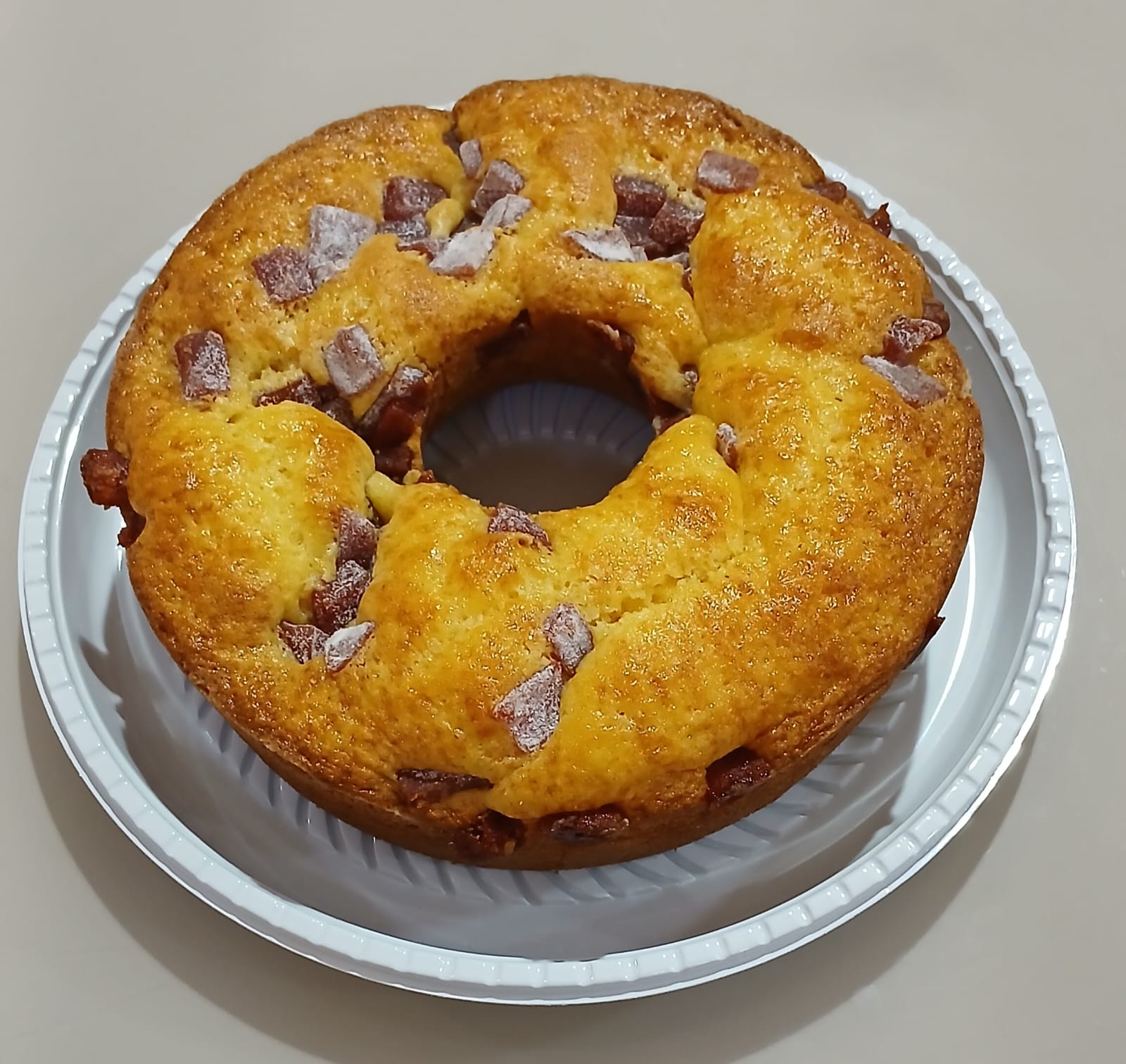 Bolo de Fubá e Goiabada