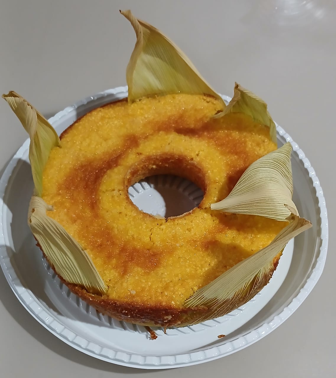 Bolo de Milho na Palha